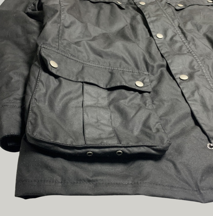 Barbour International Black Waxed Jacket