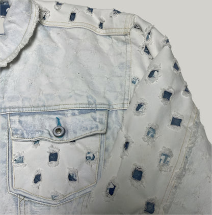 Major Damage Ripped Style Jacket & Jeans Set