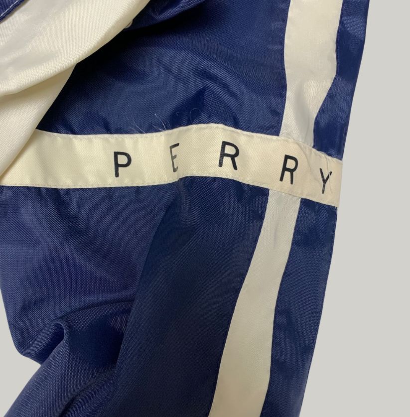Perry Ellis America Navy Windbreaker Track Jacket