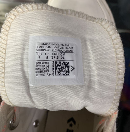 Classic Beige Sherpa Converse High Top Sneakers