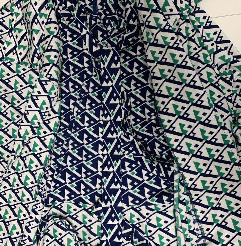 70’s Style Geometric Print Dress