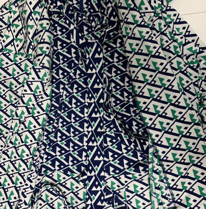 70’s Style Geometric Print Dress
