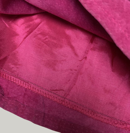 Fuchsia Pink Leather Bermuda Shorts