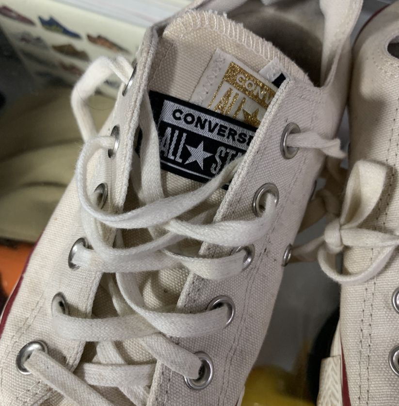 White Converse Low Top Sneakers