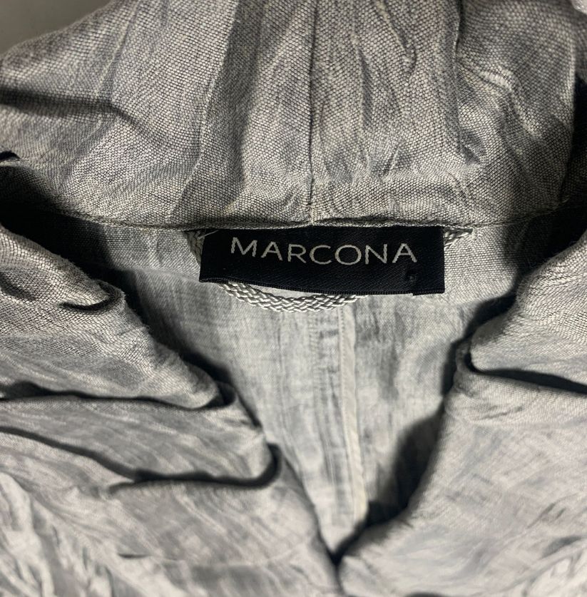 MARCONA Grey Crinkle Fabric Co-ord Set