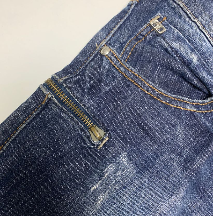 Women's Miss Sixty Distressed Denim Jeans with Zippers