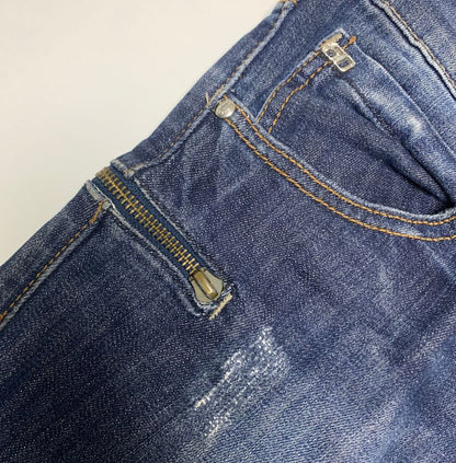 Women's Miss Sixty Distressed Denim Jeans with Zippers