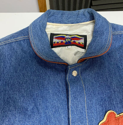 Beretta Denim & Leather Varsity-Style Jacket