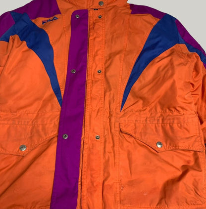 90s FILA Ski Color-Block Puffer Jacket