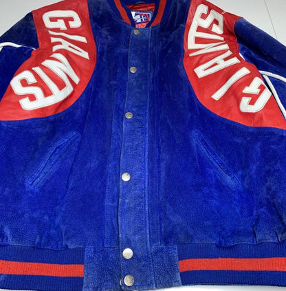 G-III & Carl Banks Suede and Leather Varsity Jacket