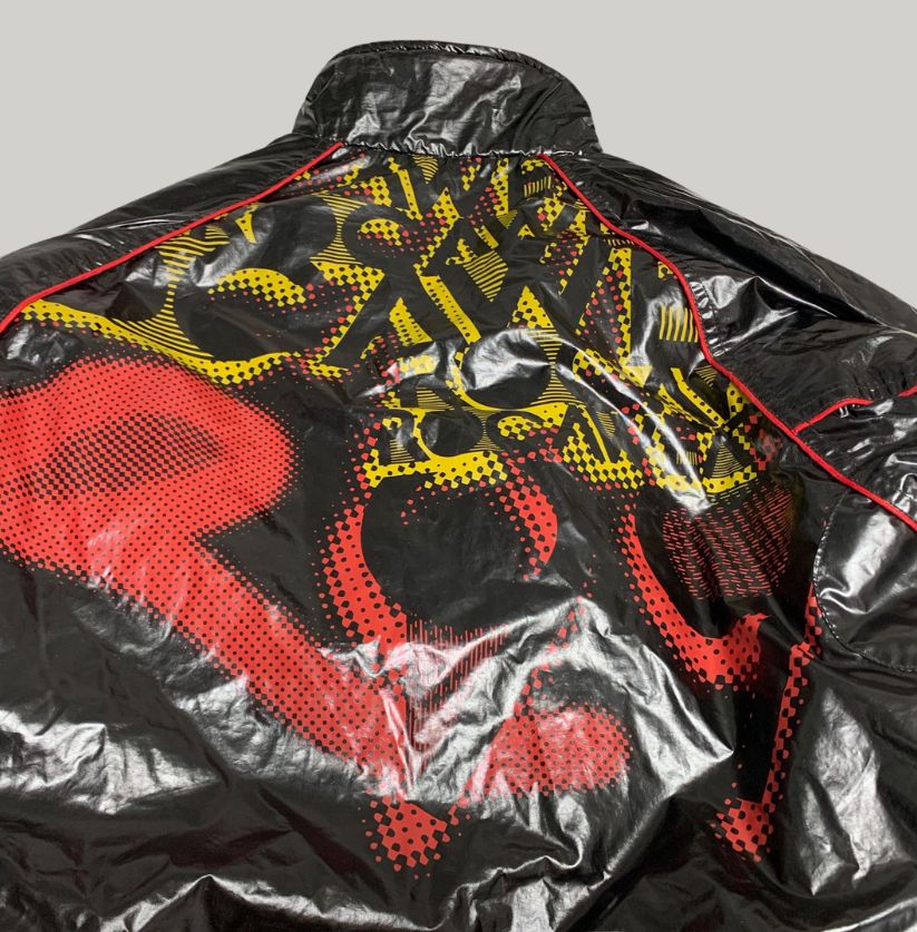 Rocawear Shiny Black Puffer Bomber Jacket