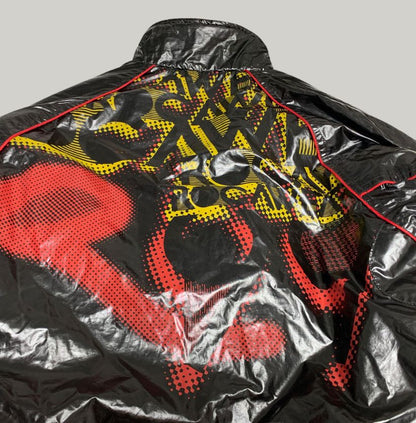 Rocawear Shiny Black Puffer Bomber Jacket