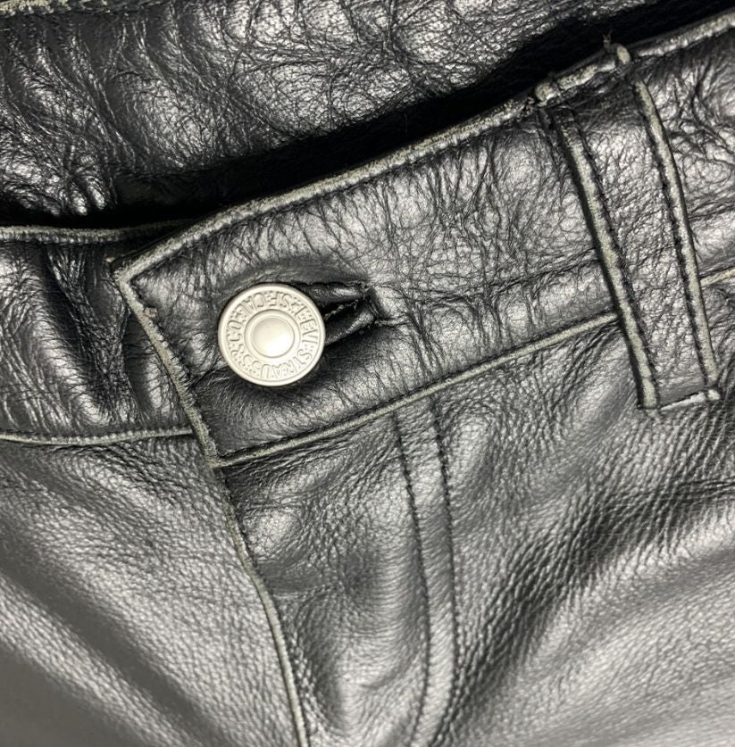 Levi’s Black Leather Jeans