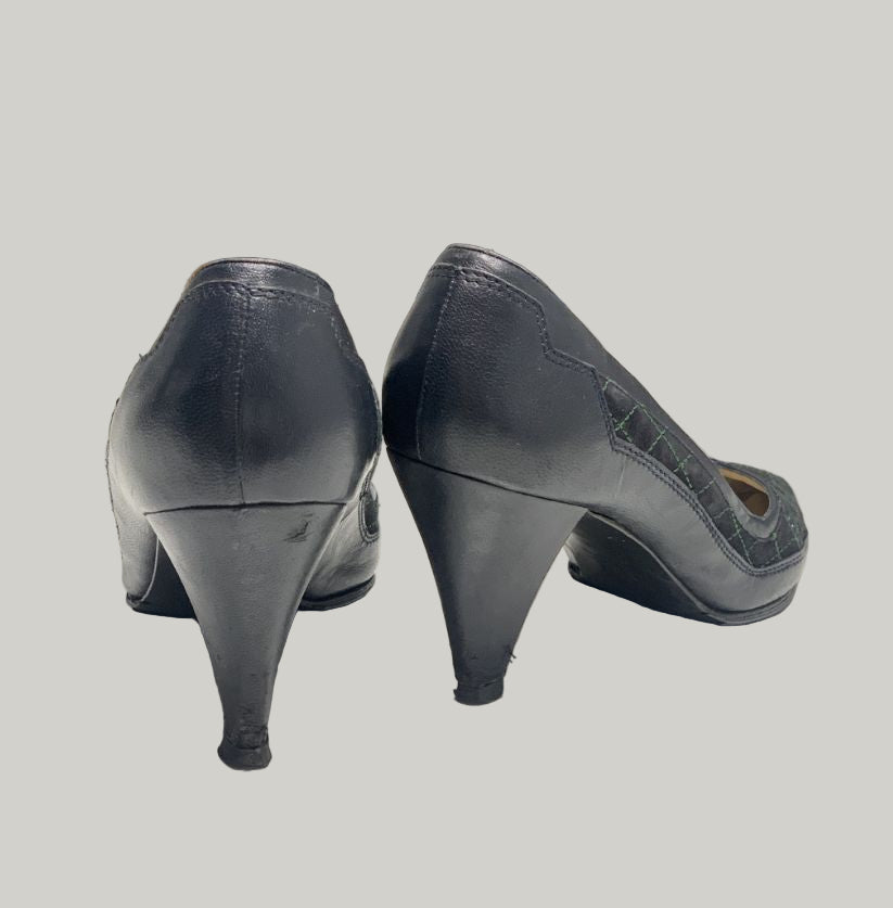 Gianni Versace Vintage Navy Heels