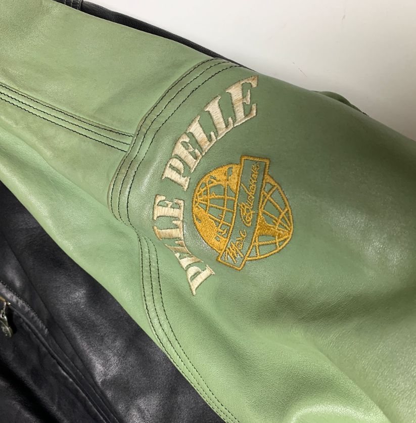 Marc Buchanan Pelle Pelle Leather Bomber Jacket