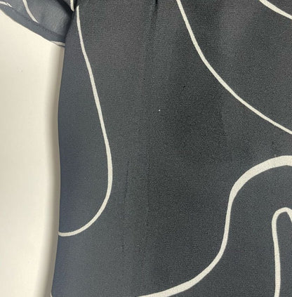 Frank Usher Black Abstract Dress