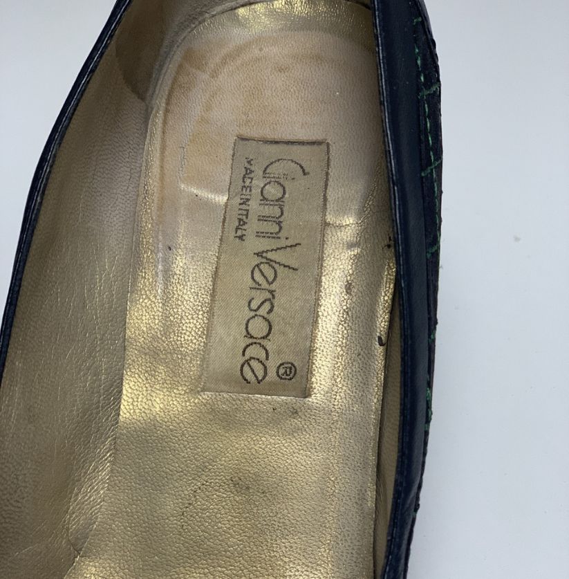 Gianni Versace Vintage Navy Heels