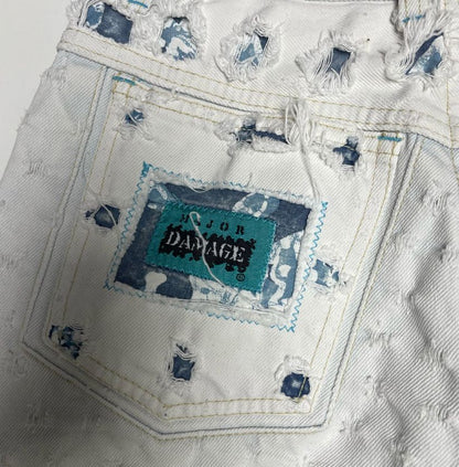 Major Damage Ripped Style Jacket & Jeans Set