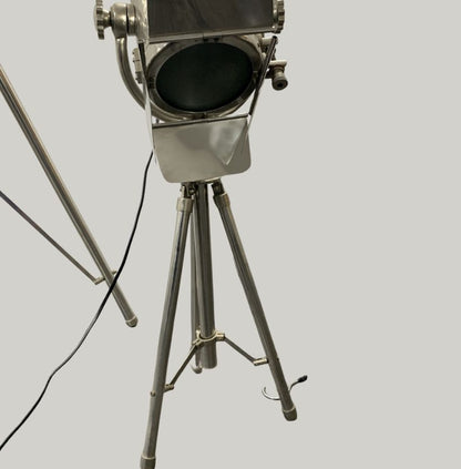 Vintage Industrial Tripod Spotlight Lamps (Set of 2)