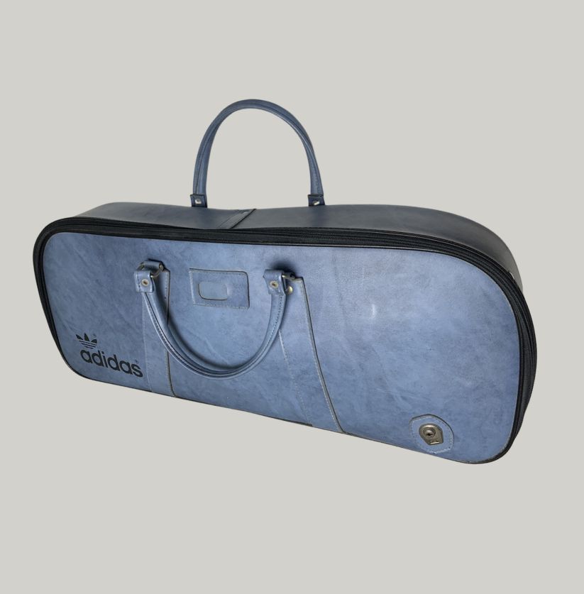 Adidas Blue Trefoil Leather Holdall