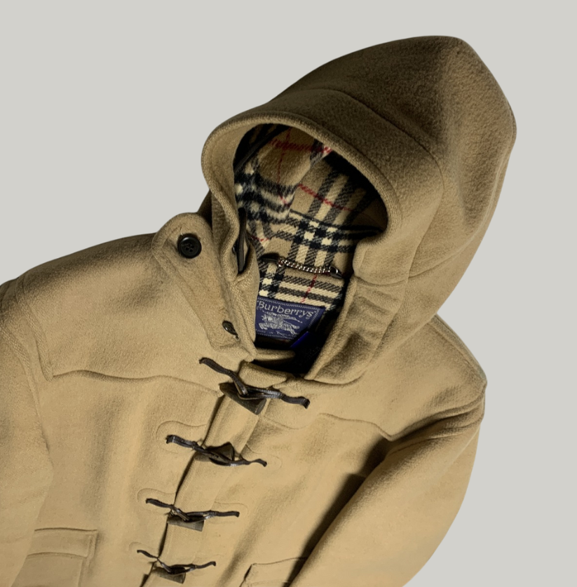 Burberry Vintage Camel Wool Duffle Coat