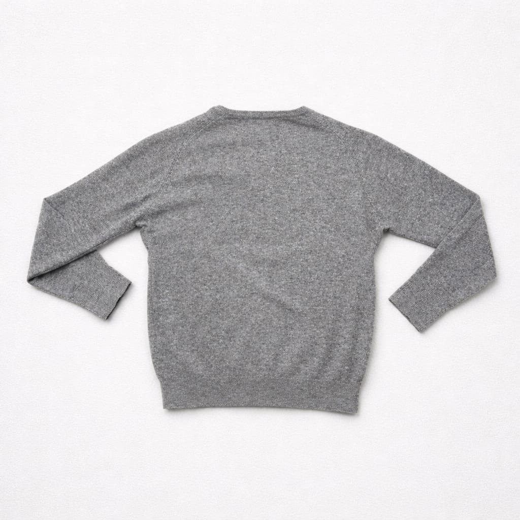 Burberry London Grey V-Neck Jumper