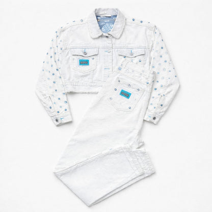 Major Damage Ripped Style Jacket & Jeans Set