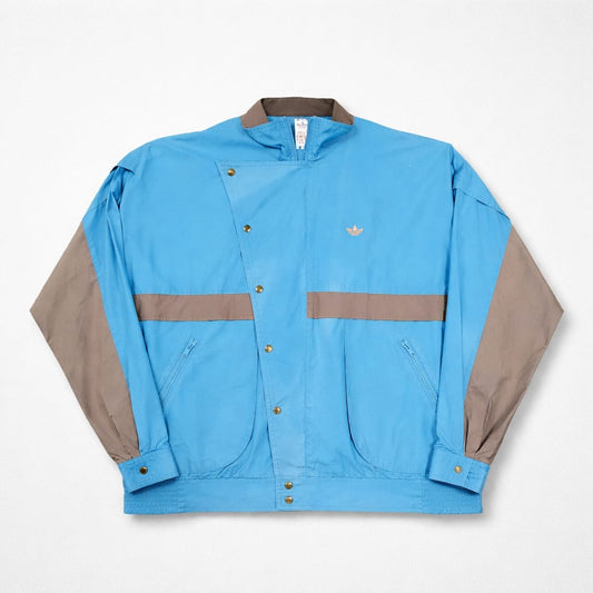 Adidas Navy Blue Full-Zip Windbreaker Jacket