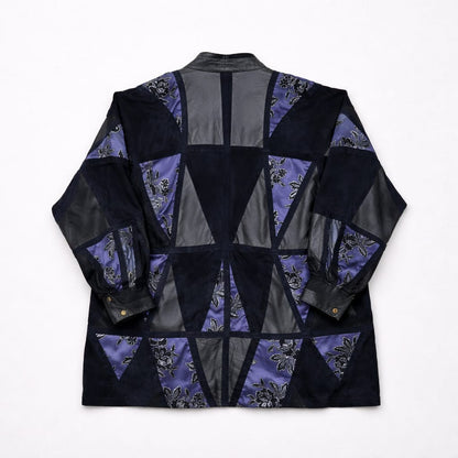 Lille Hammer 90s Leather Jacket with Floral Embroidery