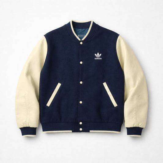 Adidas Wool & Leather Varsity Jacket