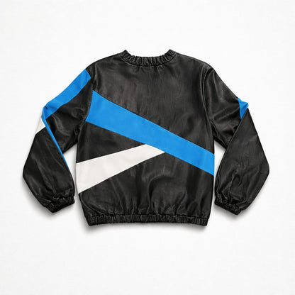Black Leather Jumper