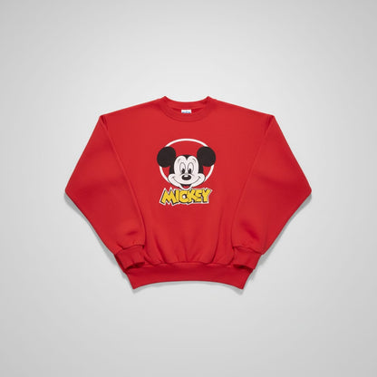 Mickey Mouse Graphic Red Sweatshirt