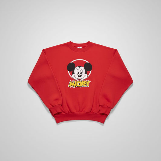 Mickey Mouse Graphic Red Sweatshirt
