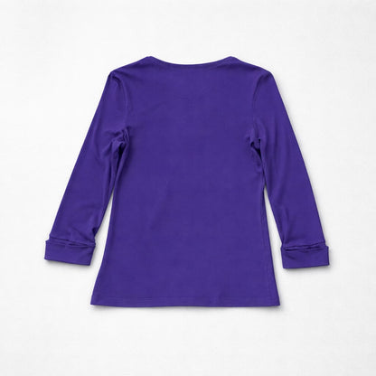 Lauren Ralph Lauren Women's Purple Crew Neck Top