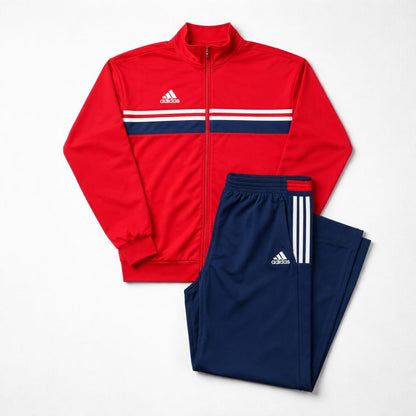 Vintage Adidas Tracksuit Red Jacket & Navy Pants