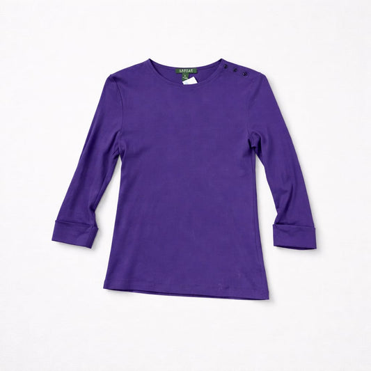 Lauren Ralph Lauren Women's Purple Crew Neck Top