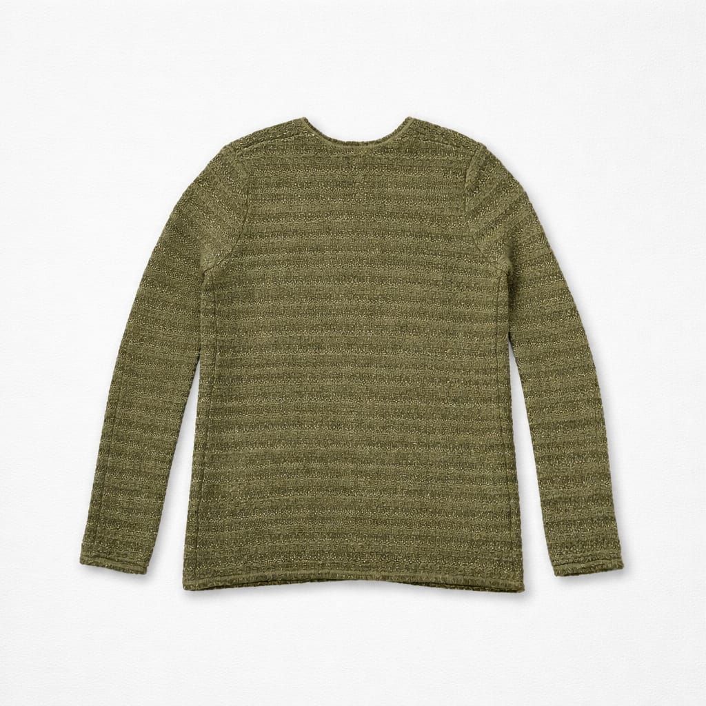 Massimo Dutti Olive Green Open Cardigan