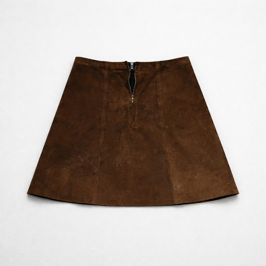 1970’s Suede Pleated Skirt