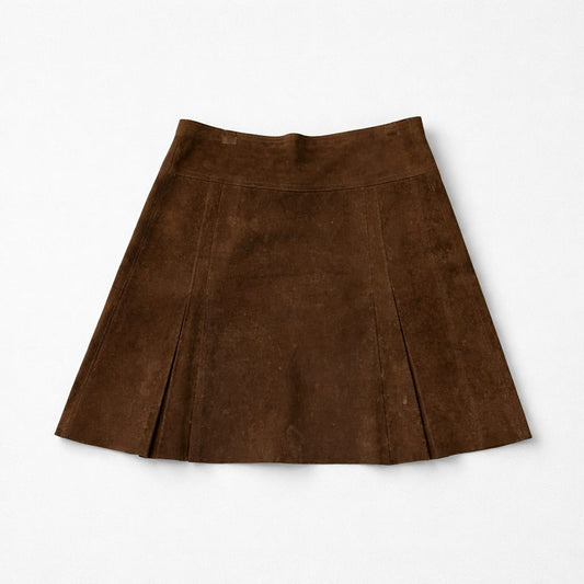 1970’s Suede Pleated Skirt