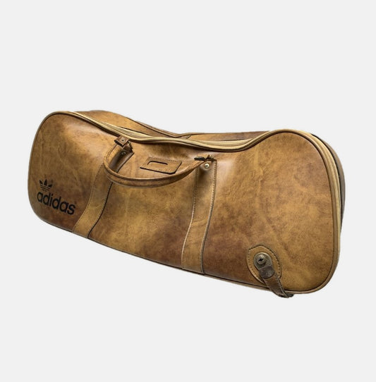 1970’s Adidas Brown Faux-Leather Tennis Bag