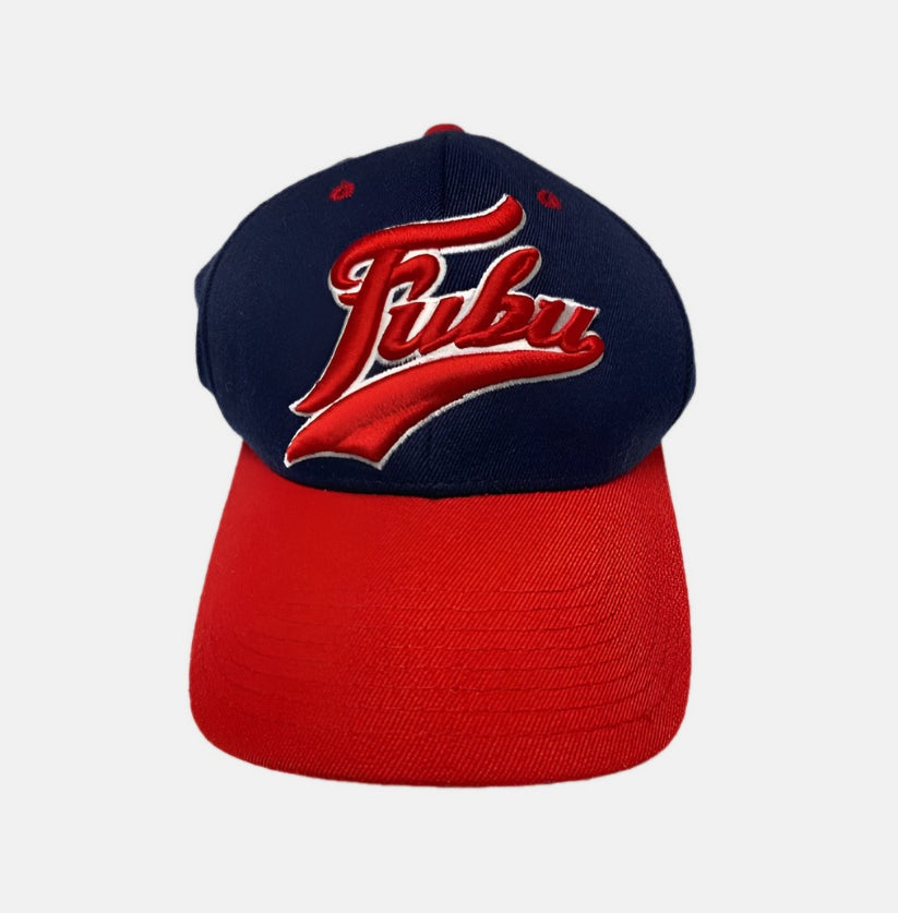 FUBU Navy and Red "The Collection" Flex Baseball Cap