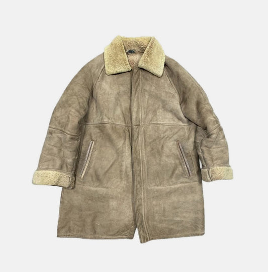 Full Length Tan Sheepskin Coat