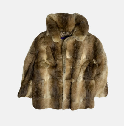 Vintage Brown Tonal Fur Coat