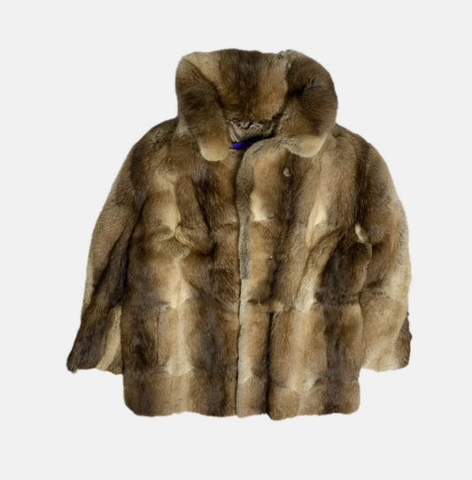 Vintage Brown Tonal Fur Coat